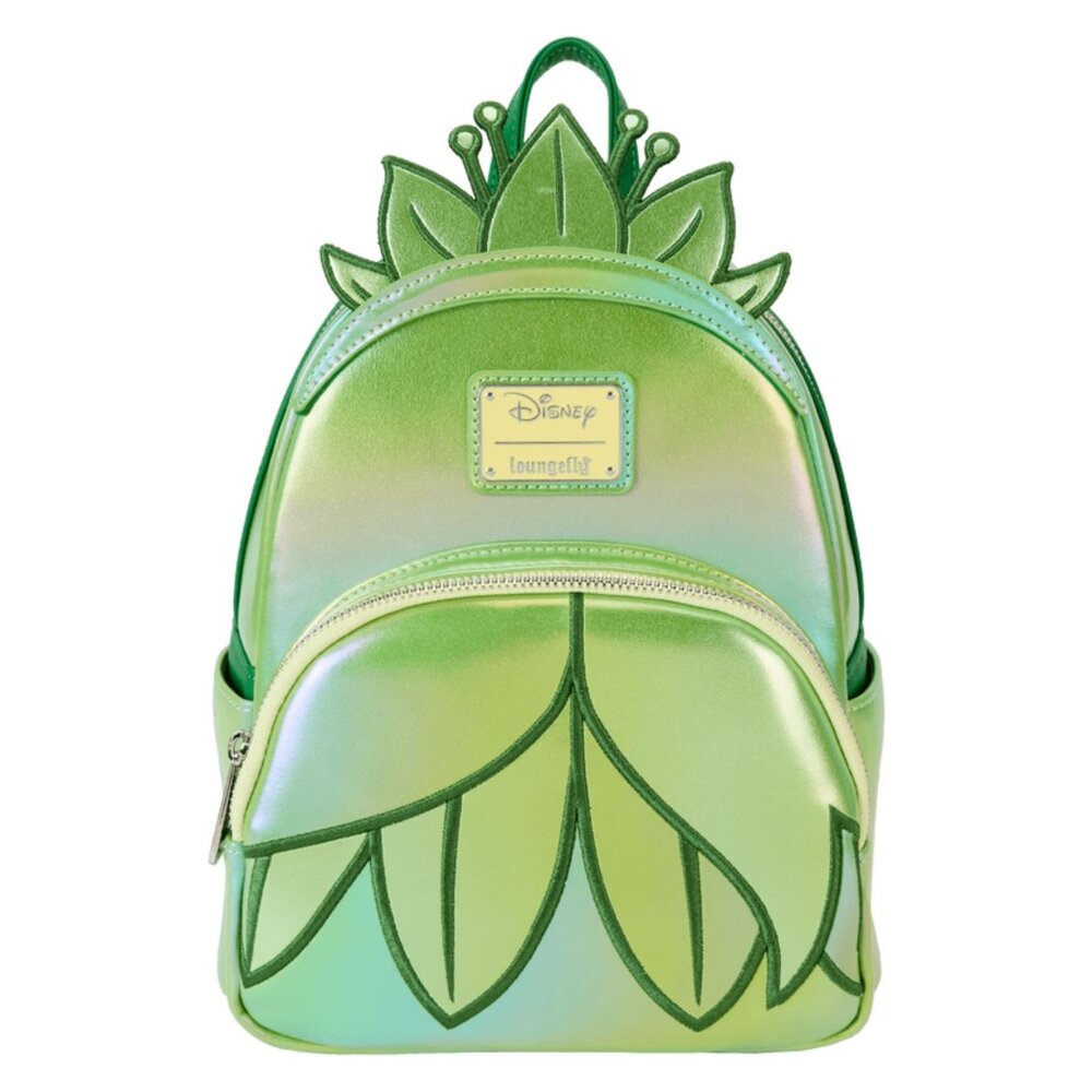 Loungefly Tiana Exclusive Shiny Series Iridescent Cosplay Backpack & Wallet NWT - Picture 9 of 13